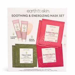 Earth to Skin Mask Set Soothing & Energizing | Sheet Masks + Cleansers NEW